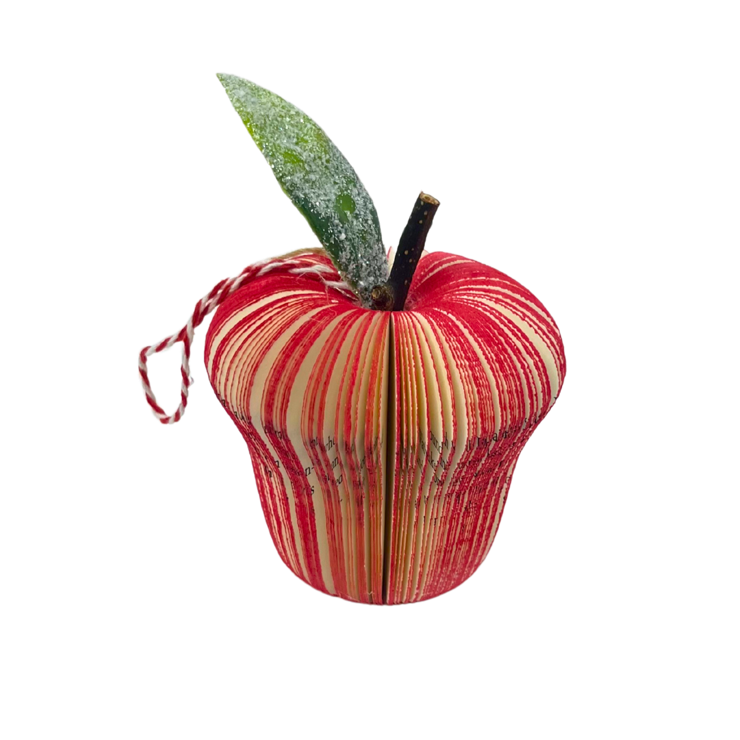 Literary Apple Ornament