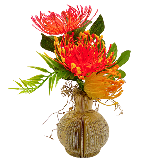 Literary Vase Mini with Tropical Foliage