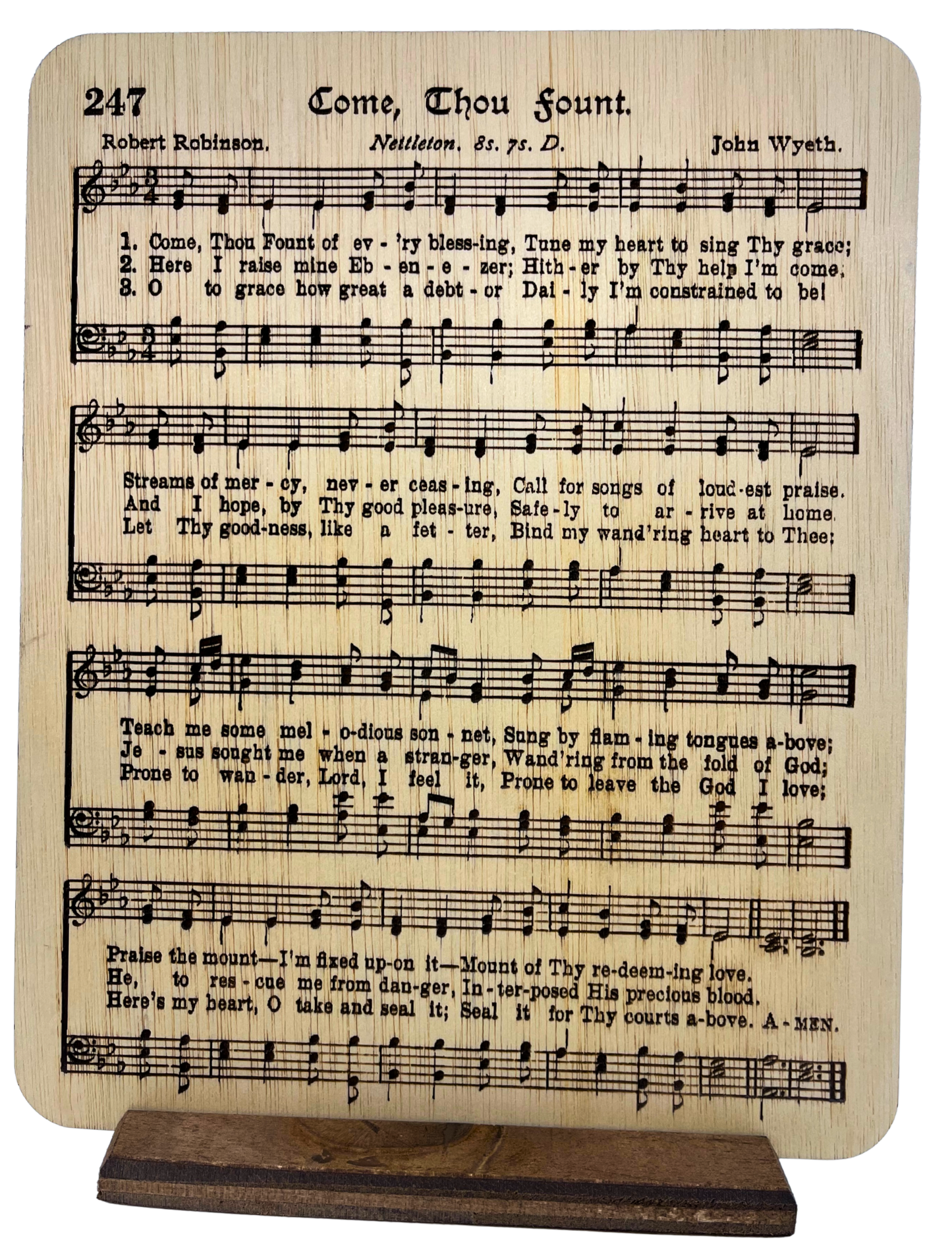 Engraved 8x10 - Come Thou Fount