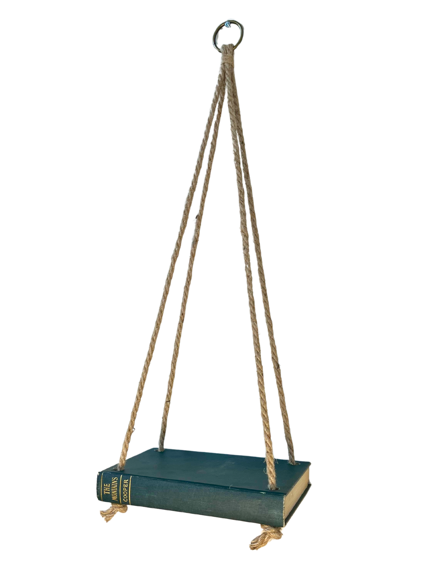 Hanging "Book" Shelf -  Vintage Green