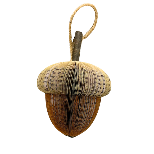 Literary Acorn Ornament