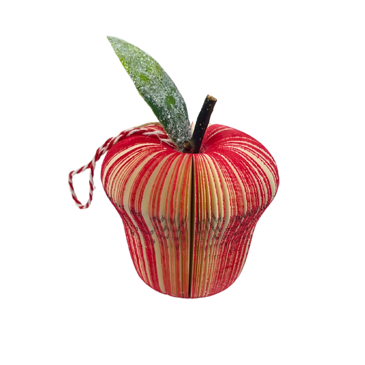 Literary Apple Ornament