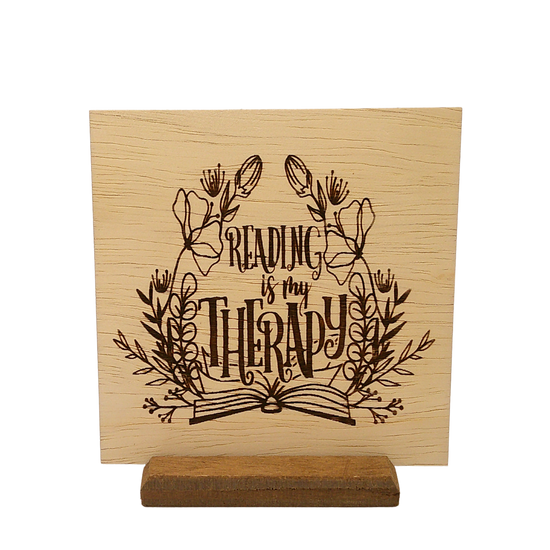 Reading is My Therapy - Quote Board