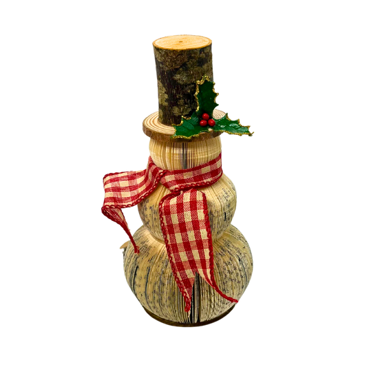 Mini Literary Snowman - Red