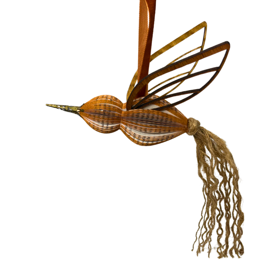 Literary Hummingbird Ornament