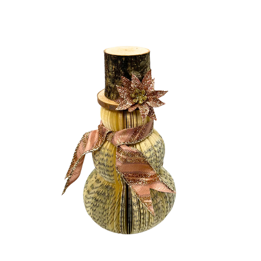 Mini Literary Snowman - Pink