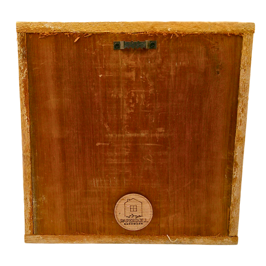 Rustic Box Framed Vase w/Floral - B