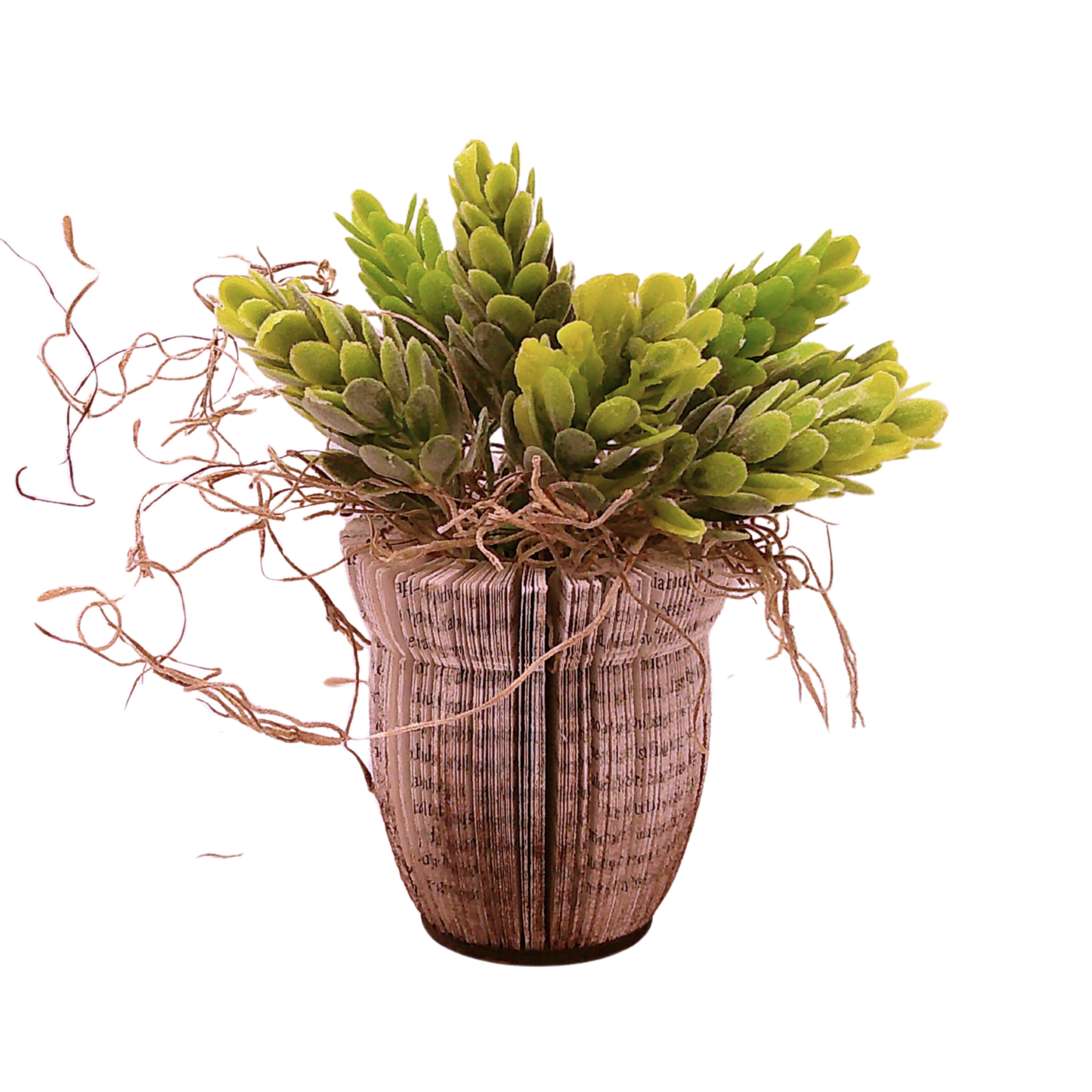 Literary Plant Pot w/Faux Plant - Small C