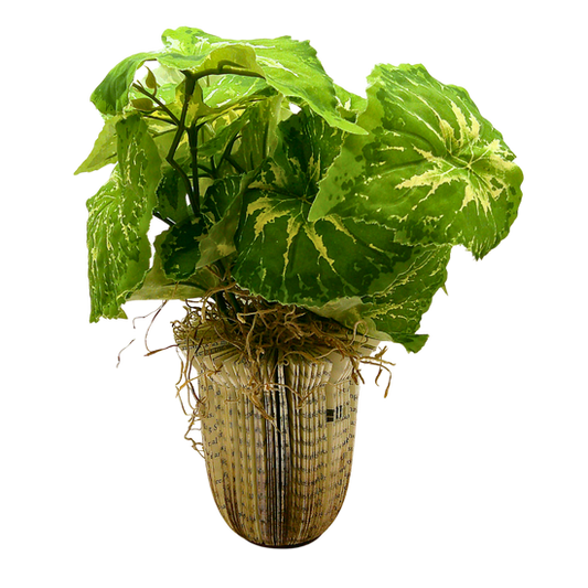 Large Literary Potted Faux Plant C