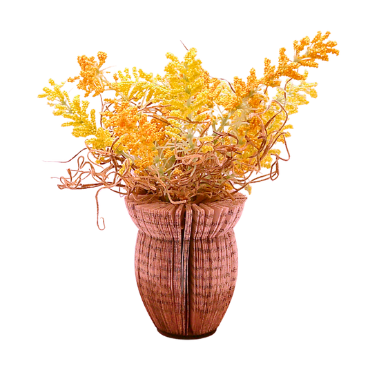 Literary Plant Pot w/Faux Plant - Small A