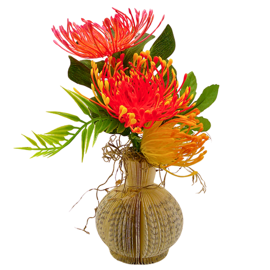 Literary Vase Mini with Tropical Foliage